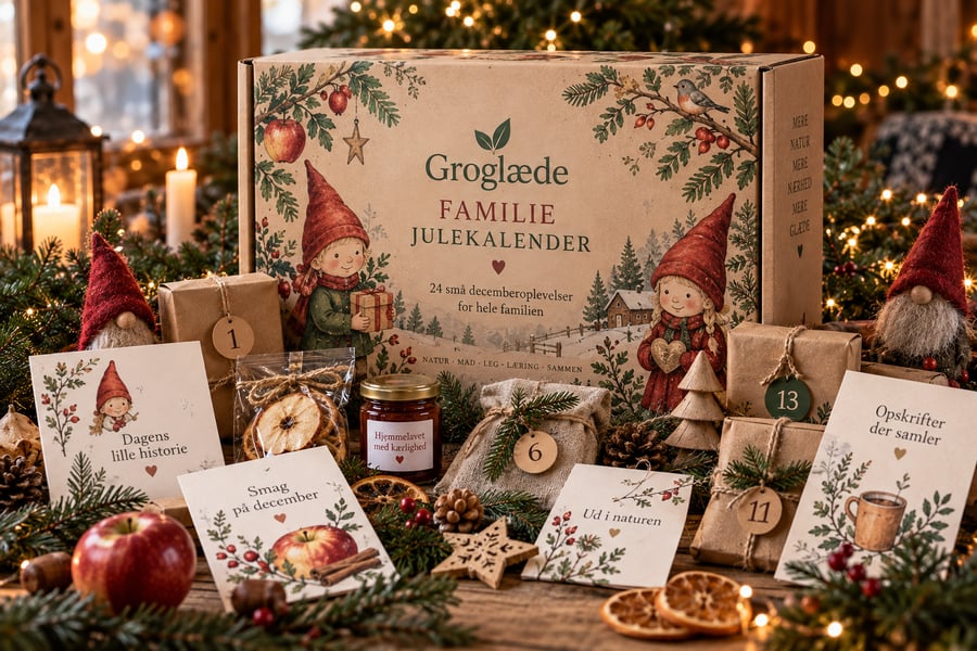 Groglæde Familie Julekalender i stemningsfuldt julemiljø